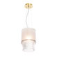 Saint-Louis Cadence Large Pendant Light with Crystal Lampshade Golden