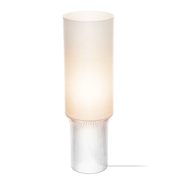 Saint-Louis Cadence Tall Table Lamp with Paper Lampshade Saint-Louis Cadence Tall Table Lamp with Paper Lampshade, mouth-blown, mouth-turned crystal lighting