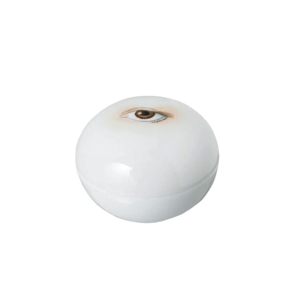 Nymphenburg Painted Eye Bonbonniere No.1, hand painted eye on hand made porcelain