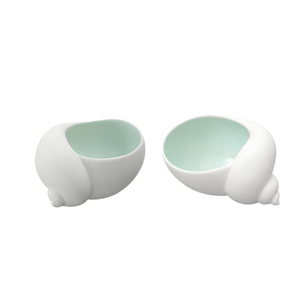 Nymphenburg Snail Salt & Pepper Celadon Nymphenburg Snail Salt & Pepper Celadon