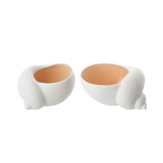 Nymphenburg Snail Salt & Pepper Shell Pink