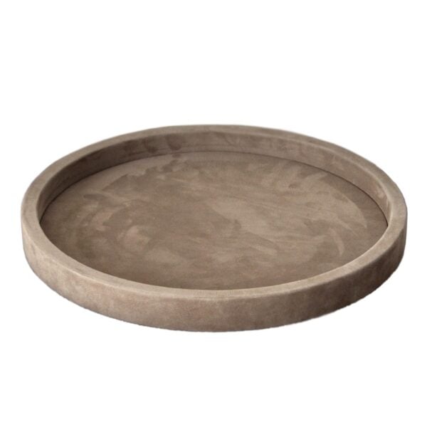 CircleTrayLSuede800x800 Michaël Verheyden Circle Tray Large in Ivory Suede | Kneen & Co