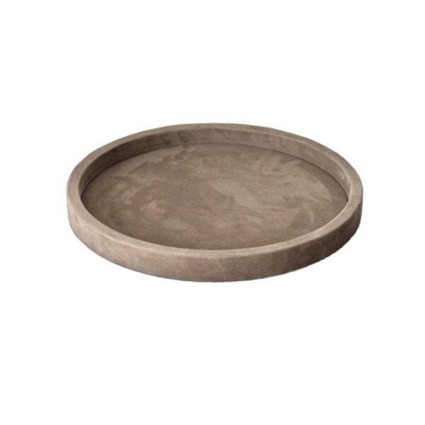 Michaël Verheyden Circle Tray Small in Ivory Suede | Kneen & Co