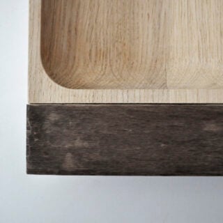 MV Bronze and Wood Tray