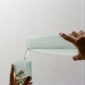 R+D.Lab Luisa Bonne Nuit Millerighe Jade Green Glassware | Kneen & Co