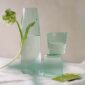 R+D.Lab Luisa Bonne Nuit Millerighe Jade Green Glassware | Kneen & Co