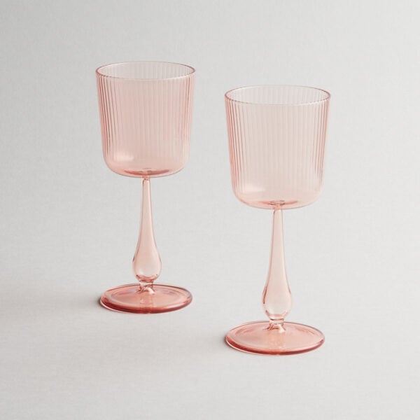 LUISA_CALICE_CAMEO_PINK_LCTD_68-1200x1200px-100KB R+D.Lab Luisa Calice Cameo Pink Millerighe – Set of 2 | Kneen & Co
