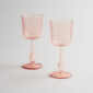 R+D.Lab Luisa Calice Cameo Pink Millerighe – Set of 2 | Kneen & Co
