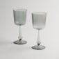 R+D.Lab Luisa Calice Fog Gray Millerighe – Set of 2 | Kneen & Co