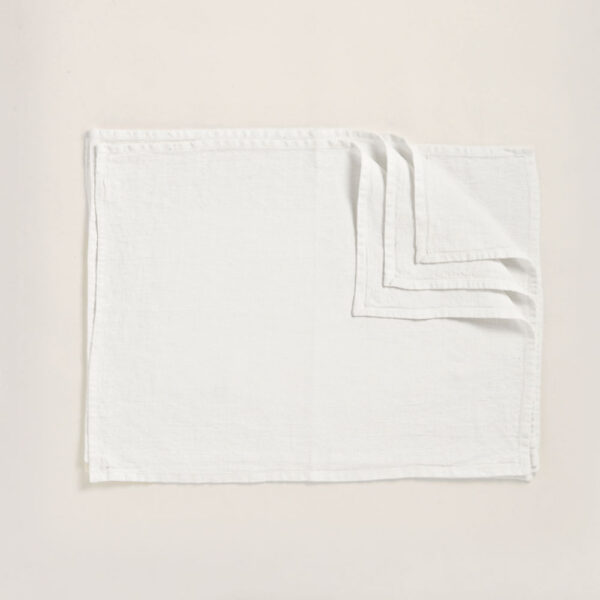 Ooptic-Optic-Placemats Tela Optic White Placemats - Set of 4