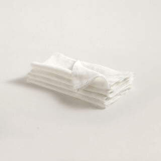 R+D.Lab Tela Optic White Napkins – Set of 4