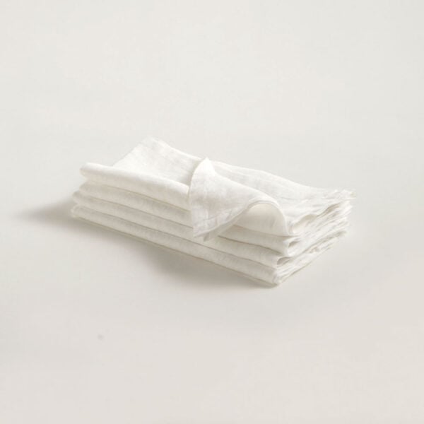 R+D.Lab Tela Optic White Napkins – Set of 4