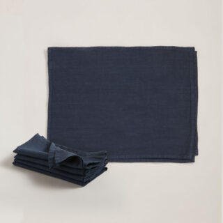 R+D.Lab Tela Distant Blue Table Linens