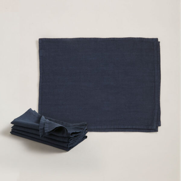 R+D.Lab Tela Distant Blue Table Linens