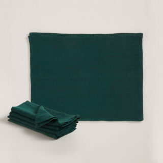 R+D.Lab Tela Slate Green Table Linens