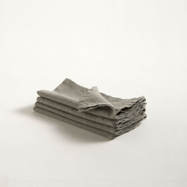 R+D.Lab Tela Warm Gray Napkins – Set of 4