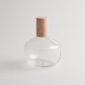 R+D.Lab Trulli Short Bottle Clear hand-blown borosilicate glass, dishwasher safe