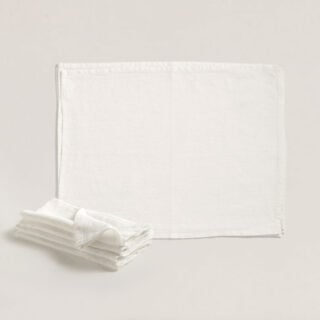 R+D.Lab Tela Optic White Table Linens