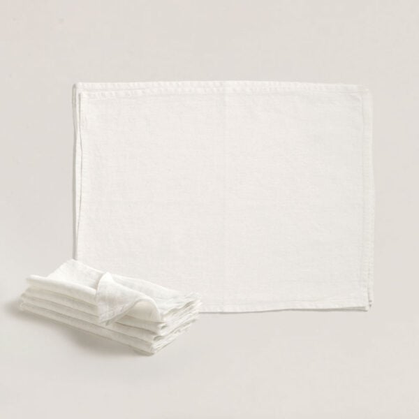 R+D.Lab Tela Optic White Table Linens