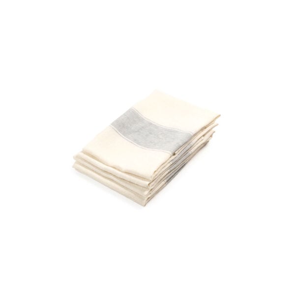 Libeco Ajaccio Tea-Towel Grey – Set of 2 Libeco Ajaccio Tea-Towel Grey – Set of 2