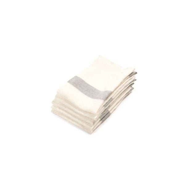 Libeco Porticcio Tea-Towel Grey – Set of 2