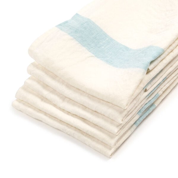 Libeco Porticcio Tea-Towel Turquoise – Set of 2