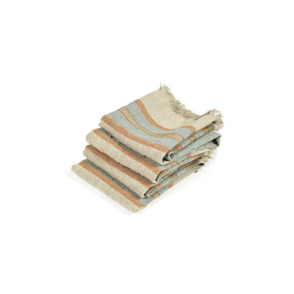 Libeco Belgian Small Towel Fouta Multi Stripe – Set of 2 Libeco Belgian Small Towel Fouta Multi Stripe – Set of 2