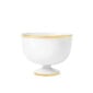Augarten White Ice Cream Bowl with Gold Rim