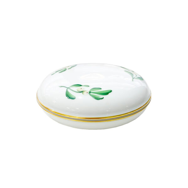 Augarten Augarten Porcelian Mistletoe Jewelry Box Jewelry Box Augarten Porcelian Mistletoe Jewelry Box