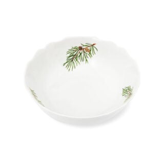 Augarten Fir Branches with Golden Pinecone Bowl Small
