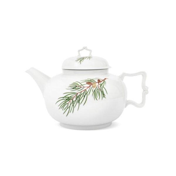 Augarten Fir Branches with Golden Pinecone Teapot Augarten Fir Branches with Golden Pinecone Teapot
