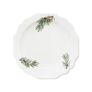 Augarten Fir Branches with Golden Pinecone Salad Plate