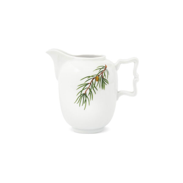 Augarten Fir Branches with Golden Pinecone Creamer Augarten Fir Branches with Golden Pinecone Creamer