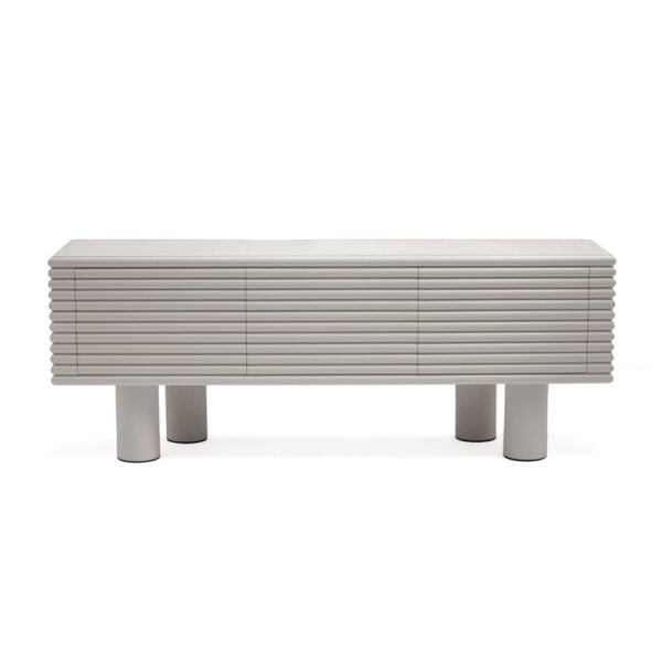 Giobagnara Scala Lacquered and Leather Sideboard Giobagnara Scala Lacquered and Leather Sideboard, custom leather buffet table