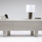 Giobagnara Scala Lacquered and Leather Sideboard