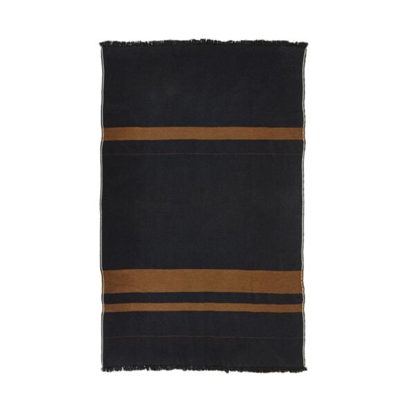 Libeco Oscar Throw Black Stripe Libeco Oscar Throw Black Stripe