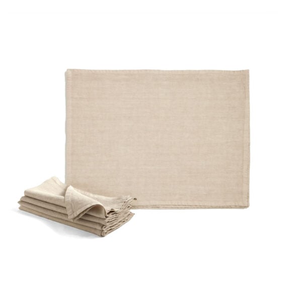 R+D.Lab Tela Isabella Beige Table Linens | Kneen & Co