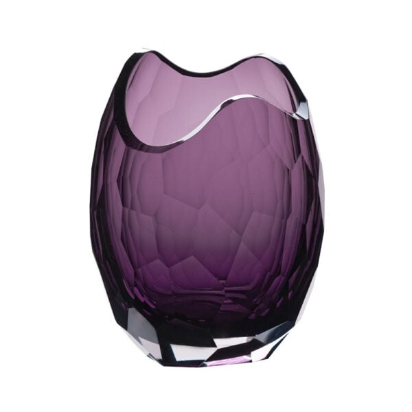 Artel Glacier Vase Purple Artel Glacier Vase Purple, hand-blown hand-cut crystal vase
