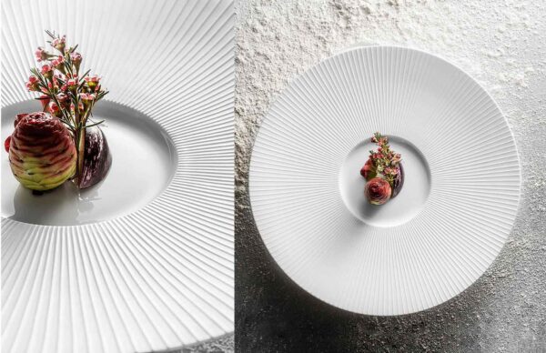 J.L Coquet Boléro Satin White Dinnerware, Handcrafted Limoges Porcelain Dinnerware J.L Coquet Boléro Satin White Dinnerware, Handcrafted Limoges Porcelain Dinnerware