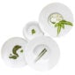 J.L Coquet Boléro Satin White Dinnerware, Handcrafted Limoges Porcelain Dinnerware
