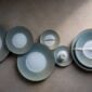 J.L Coquet Boléro Blue Irisé Dinnerware, Handcrafted Limoges Porcelain Dinnerware