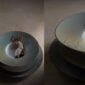 J.L Coquet Boléro Blue Irisé Dinnerware, Handcrafted Limoges Porcelain Dinnerware