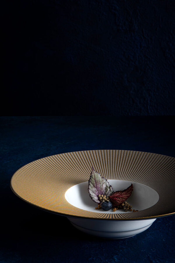J.L Coquet Boléro Brown Irisé Dinnerware, Handcrafted Limoges Porcelain Dinnerware
