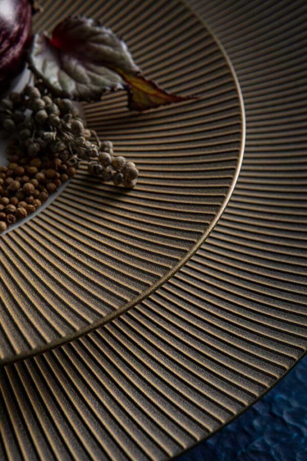 J.L Coquet Boléro Brown Irisé Dinnerware, Handcrafted Limoges Porcelain Dinnerware