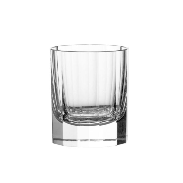 Artel Faceted Double Old Fashioned Clear Artel Faceted Double Old Fashioned Clear, hand-blown colorful glassware