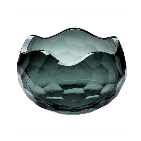 Artel Glacier Bowl Smoke Artel Glacier Bowl Smoke, hand-blown hand-cut crystal vase