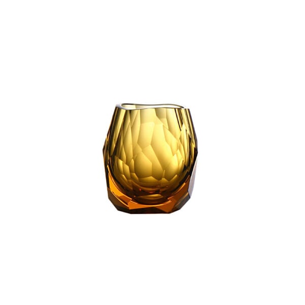Artel Glacier Vodka Amber, hand-blown hand-cut colorful glassware