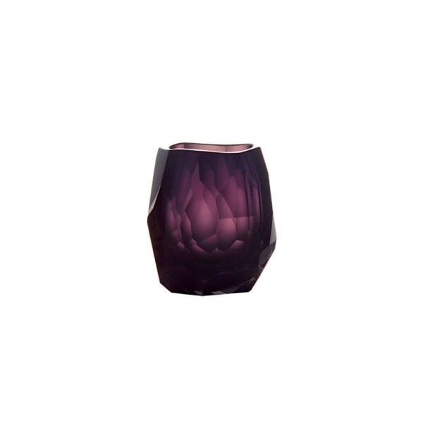 Artel Glacier Vodka Purple, hand-blown hand-cut colorful glassware