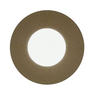 J.L Coquet Boléro Brown Irisé Dinner Plate, Handcrafted Limoges Porcelain Dinnerware