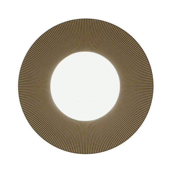 J.L Coquet Boléro Brown Irisé Dinner Plate, Handcrafted Limoges Porcelain Dinnerware